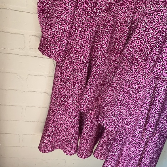 Who what wear‎ dress pink leopard animal print xxl long sleeve - Picture 5 of 7